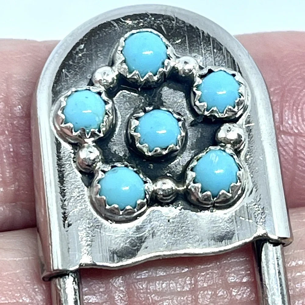 Native American Indian Navajo Turquoise Jewelry vintage key